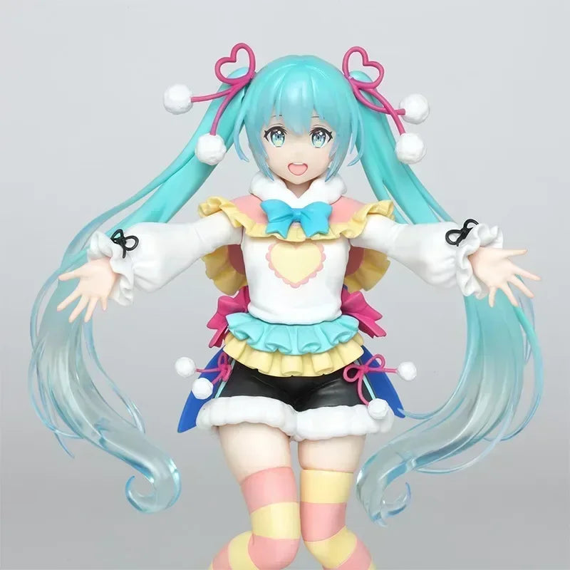 In Stock Original TAITO Hatsune  Toy Figure Winter Image Anime Figure Movable Model Collection Toy Gift Collection Ornaments