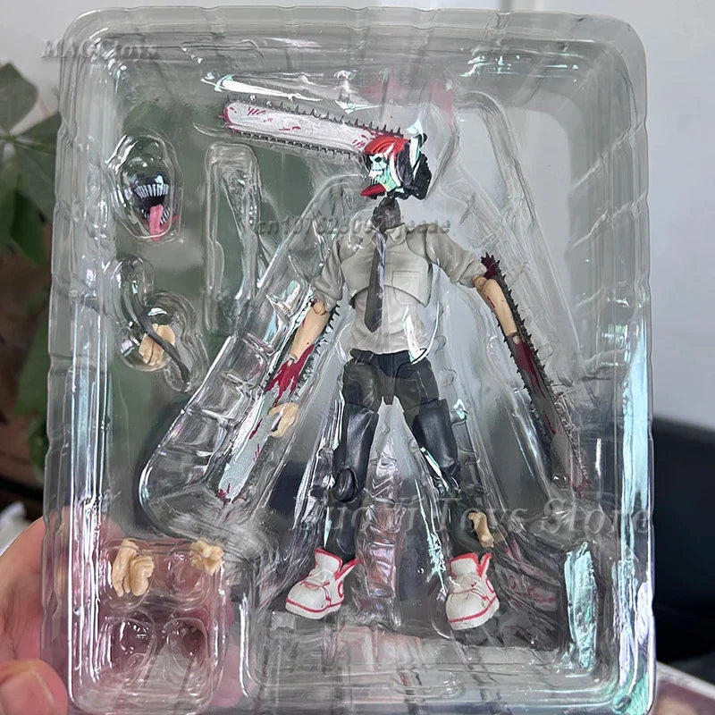 Bandai S.H.Figuarts Chainsaw Man Denji Figma #586 Anime Action Figure PVC Model Movable Collectible Toy Gifts