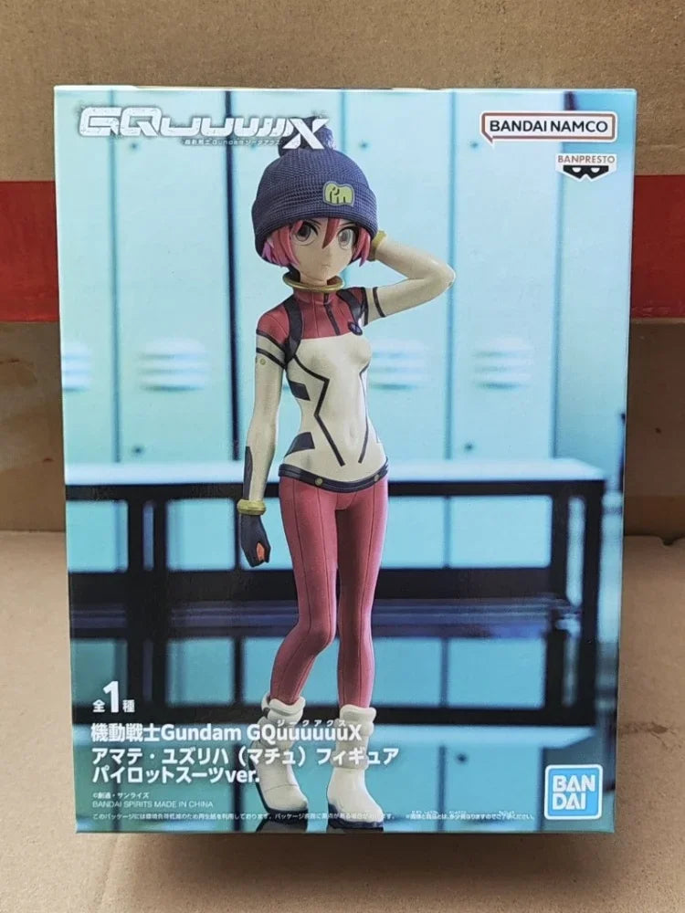 BANDAI Original Boxed NAMCO GQuuuuuuX GUNDAM Amate Yuzuriha MACHU Anime Action Figures Model Statue Toys Ornaments Figure