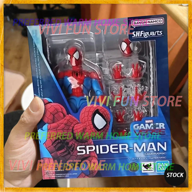In Stock BANDAI SHF GAMERVERSE SPIDER-MAN Movable Model Toys S.H.FIGUARTS