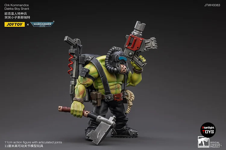 JOYTOY 1/18 Action Figure Warhammer 40K Ork Komandos Dakka Boy Snarit Model Toy Gifts