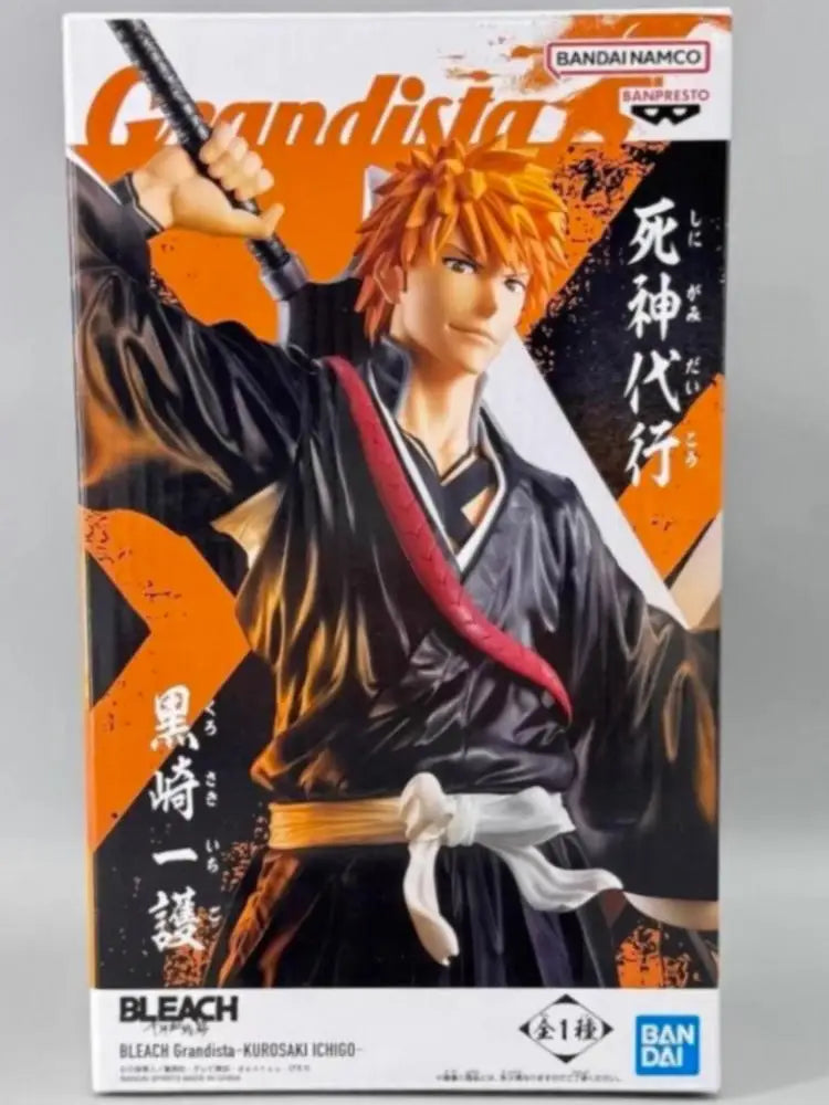 New In Stock Bandai Genuine BANPRESTO Grandista BLEACH Kurosaki Ichigo Anime Action Figure Collectible Model Toy Ornaments Gifts