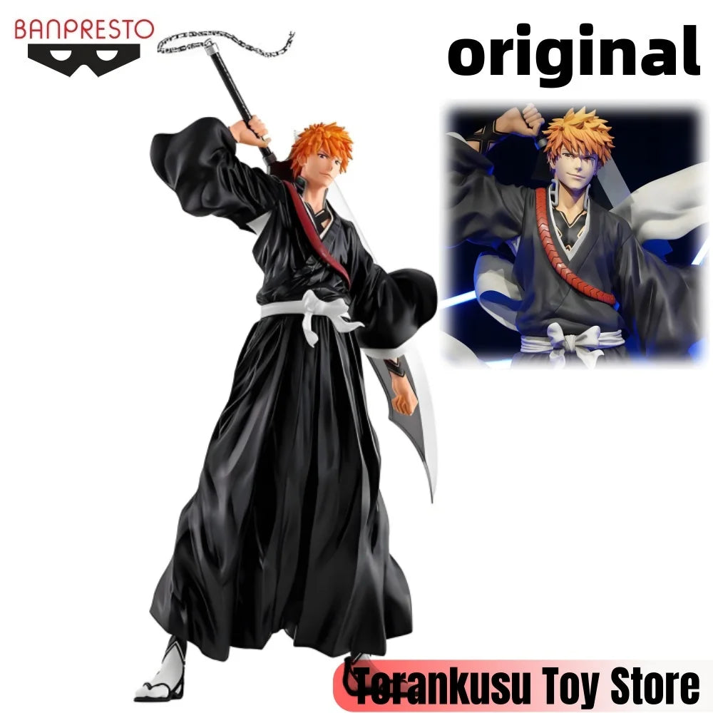 Banpresto BLEACH Anime Kurosaki Ichigo Grandista Action Figures Model Figurine Original Figuarts Decoration Collection Toys