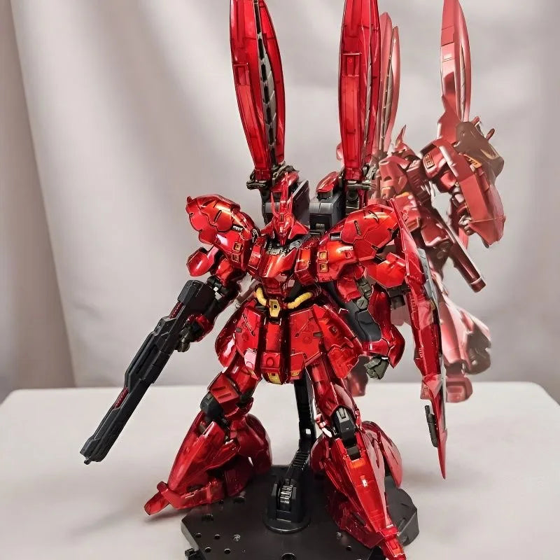 Star RG 1/144 Msn-04FF Sazabi Side-F Ver Metallic Clear Coating Assembly Model Kit Double Horn Funnel  Action Figure robot toy