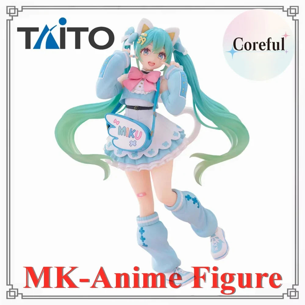Original Taito Anime Hatsune Miku Taito Fancy Ver Hatsune Miku Fashion Anime Figure Action Figurine Toys Collection