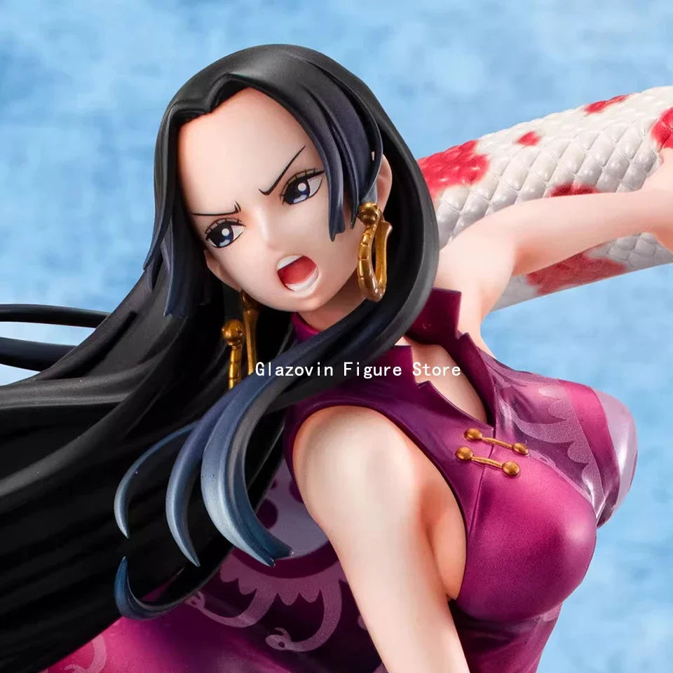 Original Genuine MegaHouse One Piece 27cm Boa Hancock PVC Statue Model Doll Desk Decoration Collectible Toys Christmas Gift