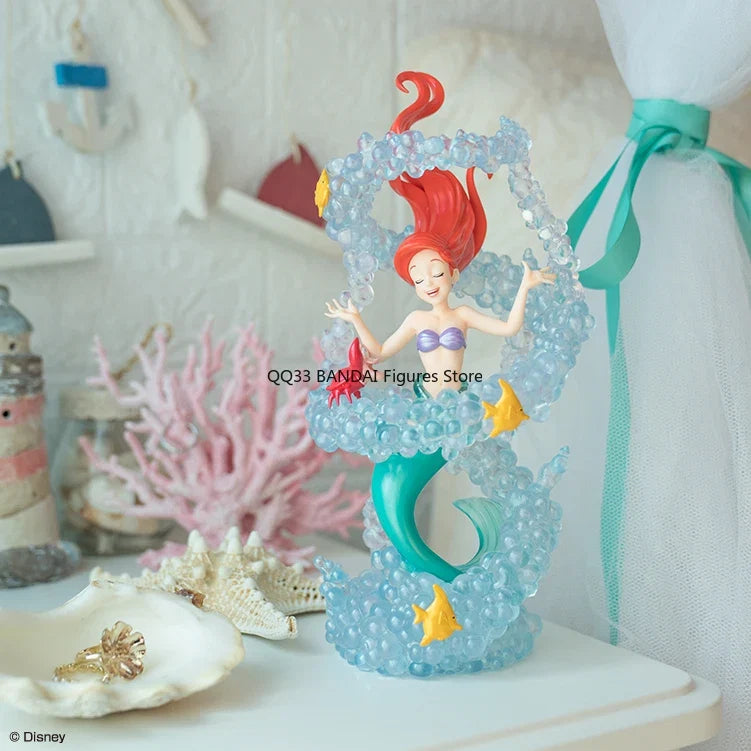 BANDAI Original Ichiban Kuji Disney Beautiful Stories Ariel Mermaid Action Figure Model Desktop Decoration