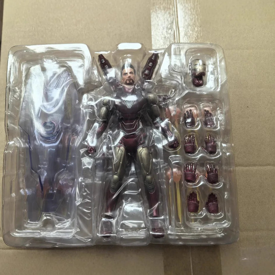 Marvel Avengers Endgame Final Battle Ironman Super Hero PVC Action Figures Dolls Iron Man 16cm