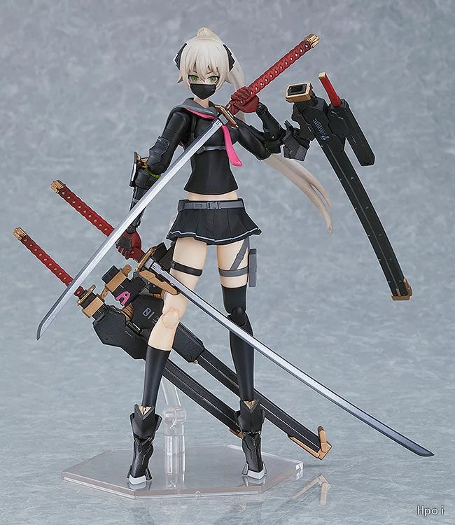 【Original】Max Factory PLAMAX HH-01 Heavily Armed High School Girls Early 17cm Action Figures Ornament Collection Model