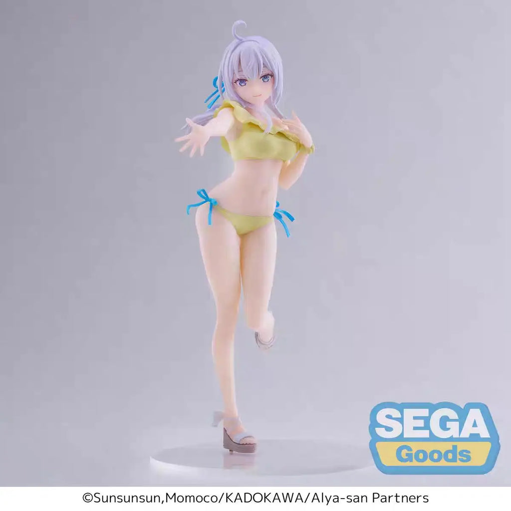 In Stock Original SEGA Alya Sometimes Hides Her Feelings in Russian Alisa Swimsuit Ver. Action Figure PVC Collectible Model Gift