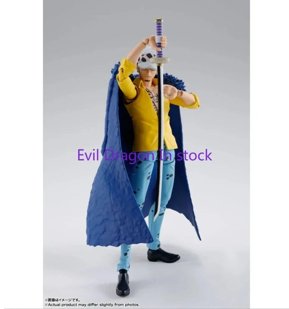 Original Bandai S.H.Figuarts SHF One Piece Trafalgar Law Luffy Yamato Anime Action Figures Toys Model Collector SH Figuarts