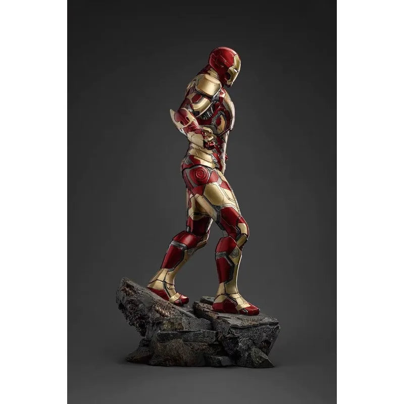 1/4 Marvel Comics Figure Iron Man Can Glow High-end Resin Anime Collection Model Desktop Ornaments Holiday Gifts Children Toys