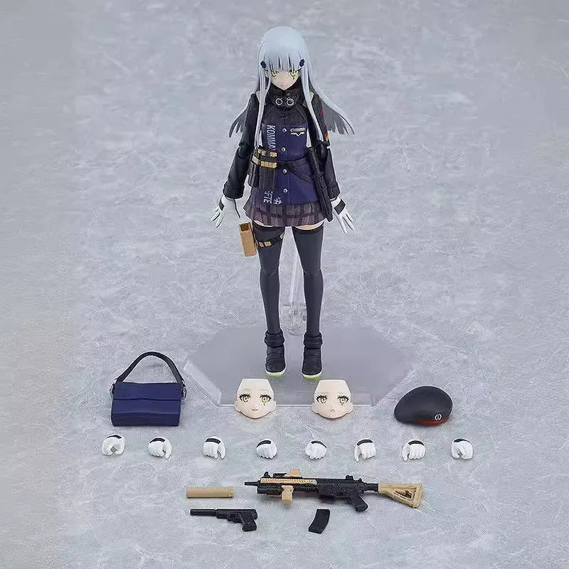 15cm Girls Frontline Hk416 Multiple Accessories Game Girl Figures Statue Models Boys Collectible Toys Ornament Doll Toys Gifts