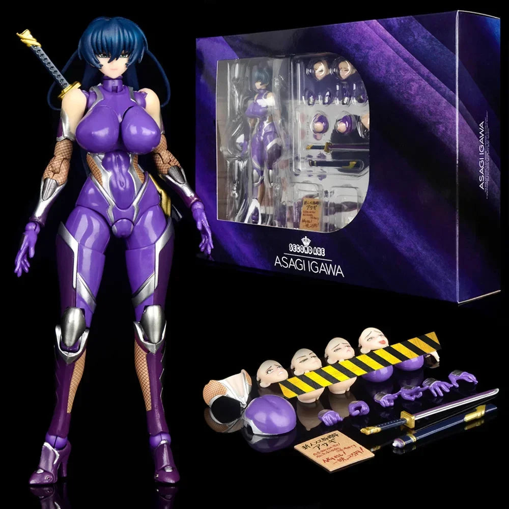 16cm Native SECOND AXE Yukikaze Mizuki Anime Girl Figure Taimanin Asagi Hentai Action Figure Sakura Igawa Figures Sexy Model Toy