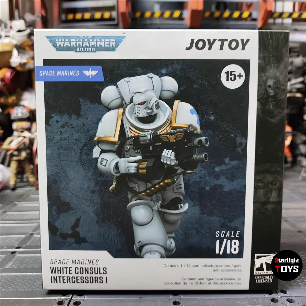 JOYTOY Warhammer 40K 1/18 Action Figure SPACE MARINES WHITE CONSULS INTERCESSORS 1