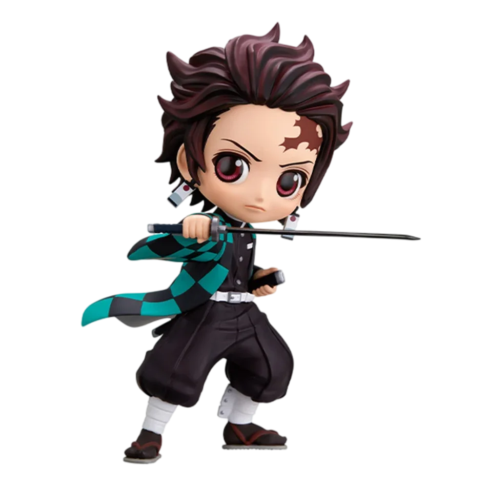 Kawaii Anime Demon Slayer Figur Nezuko Tanjirou Zenitsu Inosuke Kyoujurou GiyuuQposket PVC Modell Spielzeug Kinder Geschenk