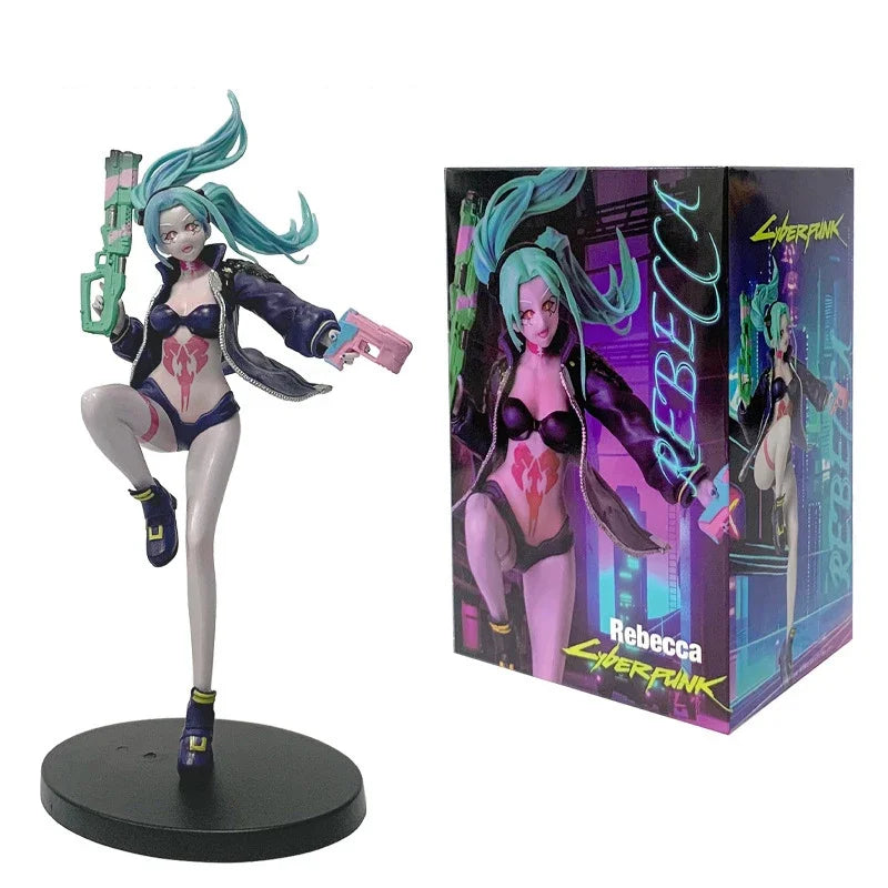 23CM Anime Game Cyberpunk: Edgerunners Rebecca Figure Standing Anime Model Toy Gift Lucy Collection David Martinez Aciton Figure
