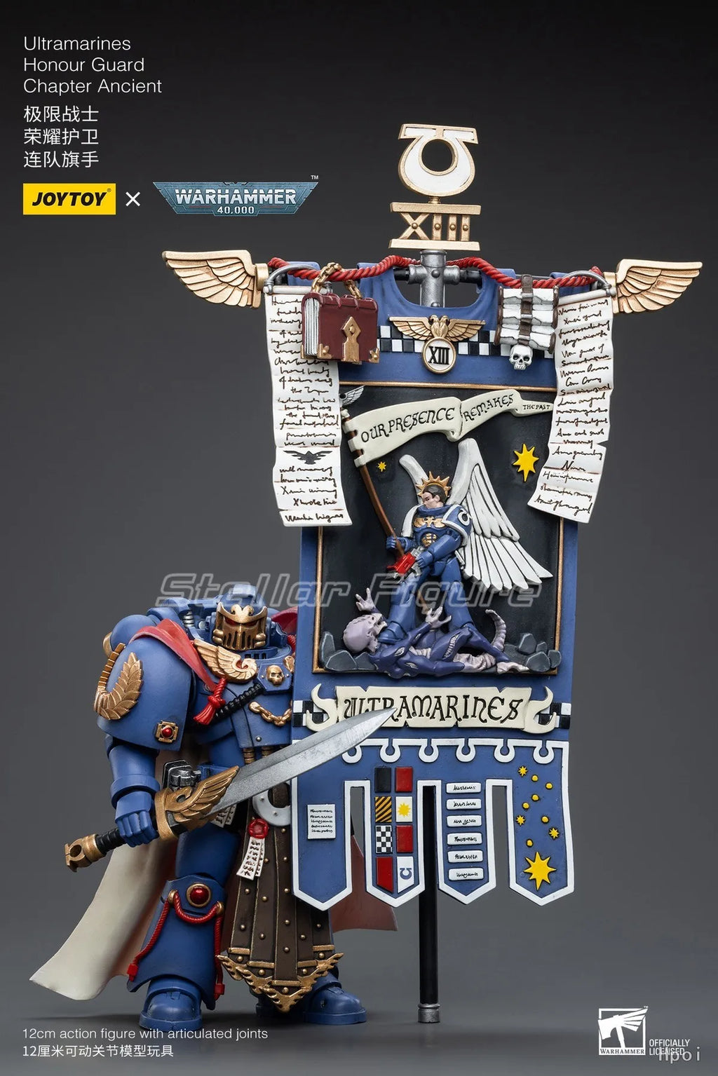 【SF】JOYTOY Warhammer 40K 1/18 Action Figure Ultramarines Honour Guard Chapter Ancient Model Toys Gifts Collection