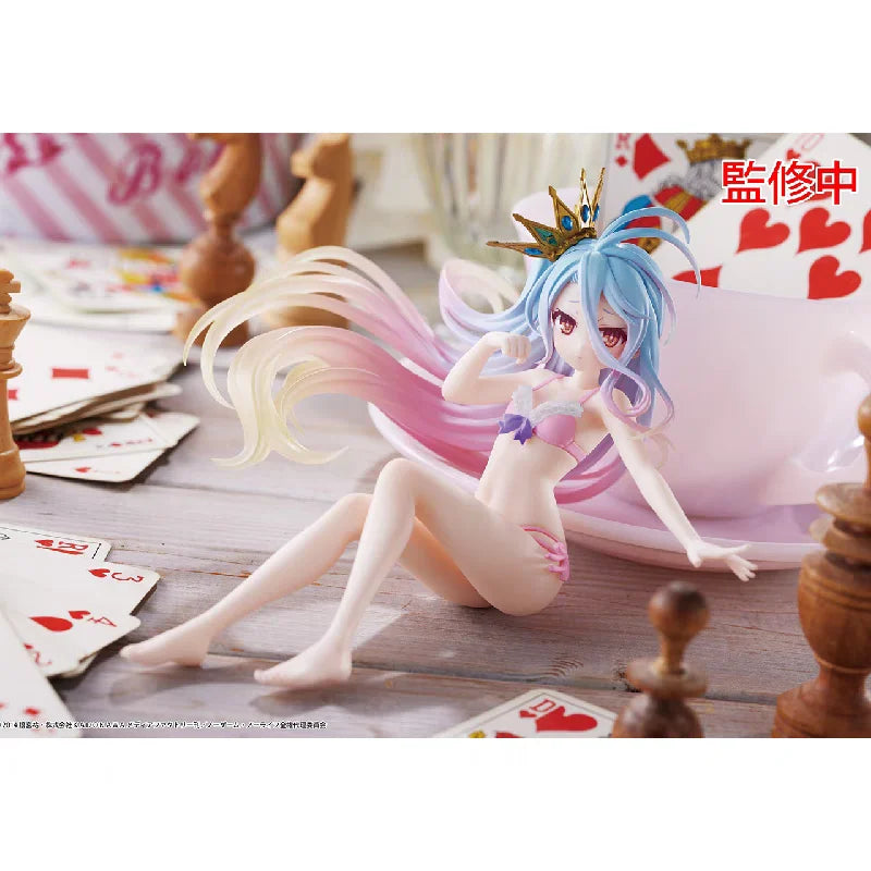 In Stock Original TAITO AFG NO GAME NO LIFE Shiro Swimming circle swimsuit styling PVC Anime Figure Action Figures Model Toys