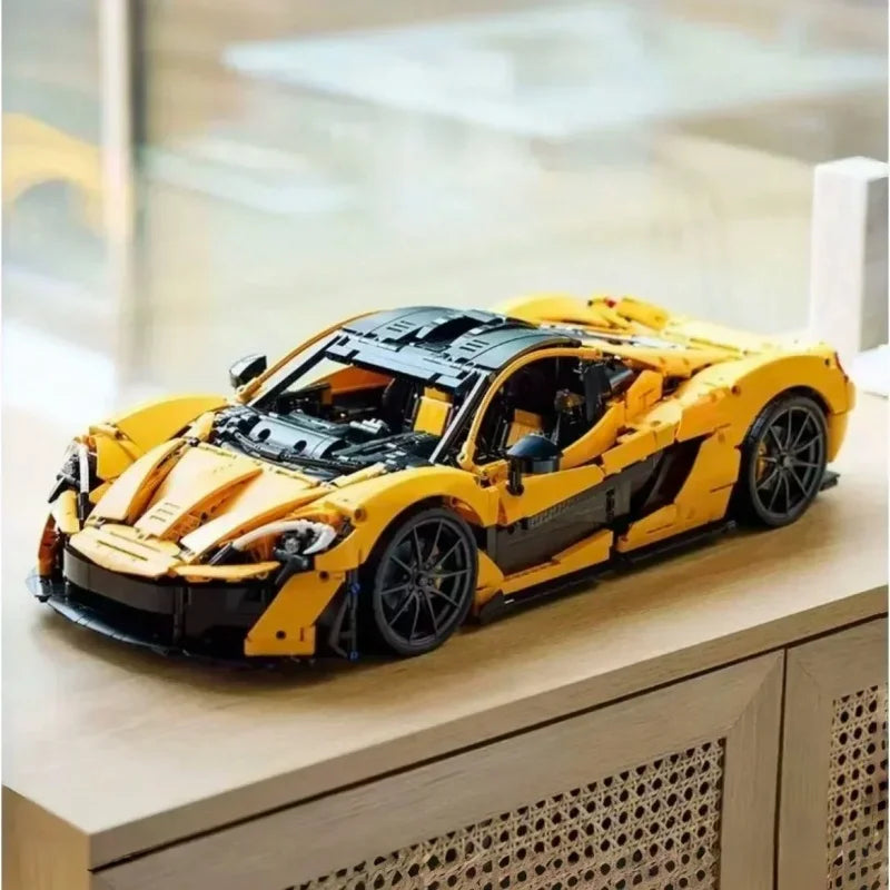 1:8 3893Pcs Technical Mechanical Group P1 Super Racing Car Home Decoration Assembly Model 42172 Toys For Children Christmas Gift