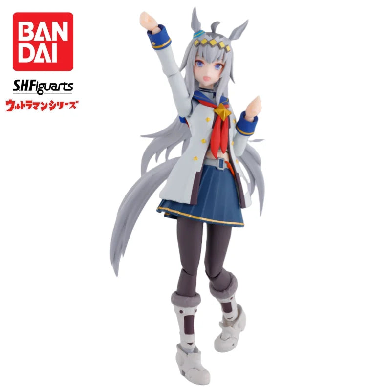 In Stock SHF Horse Racing Girl Little Hat Figma Movable Figure Doll Peripherals Moveable Doll Collection Gifts