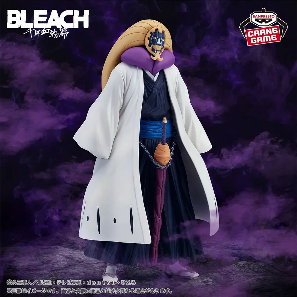 In Stock Original BANPRESTO SOLID AND SOULS BLEACH: Thousand-Year Blood War Mayuri Kurotsuchi Figure Anime Model Genuine Toy