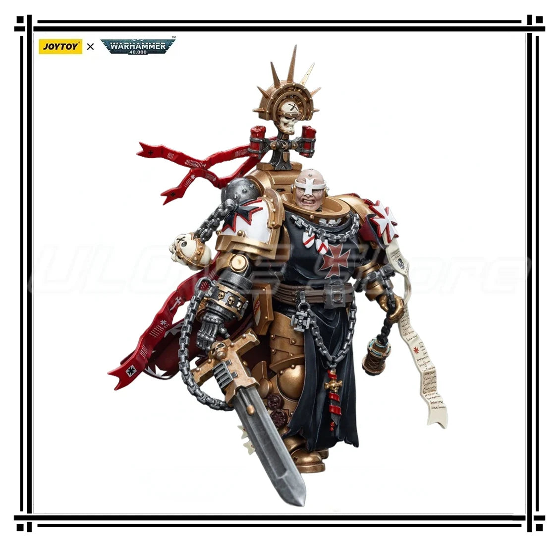 JOYTOY Warhammer 40K Black Templars High Marshal Helbrecht 1/18 Action Figure Model