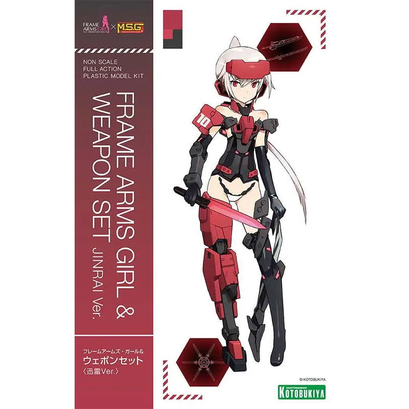 Kotobukiya Frame Arms Girl Model Kit Jinrai SET Anime Figure Building Kit Mobile Suit Girl Action Figures Toys Boys Gift