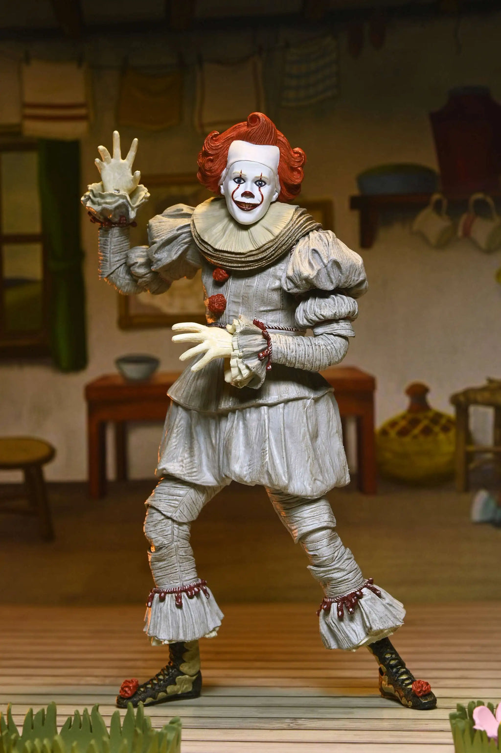 NECA 45427 IT: Welcome to Derry - Ultimate Bob Gray as Pennywise 7" Scale Action Figure Collection Doll Decoration Gift Original