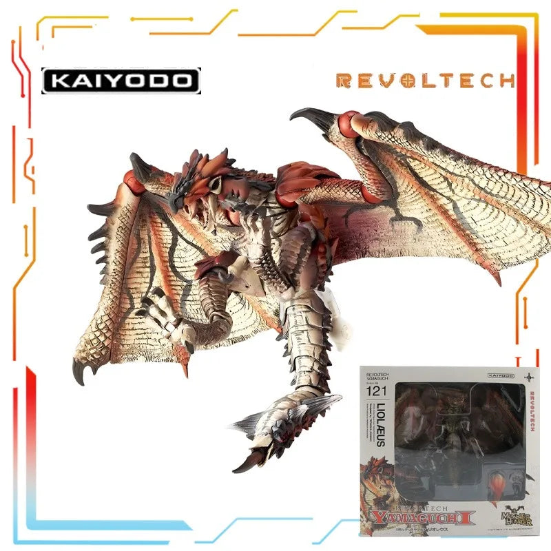 Kaiyodo Original Monster Hunter Finished Product Movable Series Male Swordsman Anime Action Figure Model Toy Model Gifts for Boy