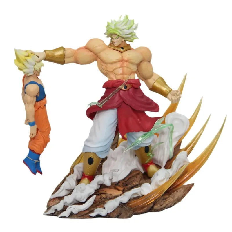 20cm Dragon Ball Anime Figures Broli Vs Goku Action Figures Pvc Model Statue Goku Broly Doll Collectible Toys Birthday Gift