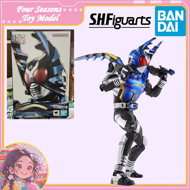 Schneller Versand Bandai Anime SHF MASKED RIDER GATACK RIDER FORM SHINKOCCHOU SEIHOU 10. Jubiläum Original Modell Spielzeug Figur Kind