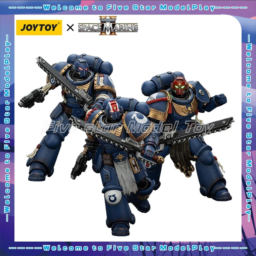 [FS]JOYTOY Warhammer 40K Ultramarines Lieutenant Titus-Collectors Edition 3pcs 1/18 Action Figures  Anime Model Toys Gift