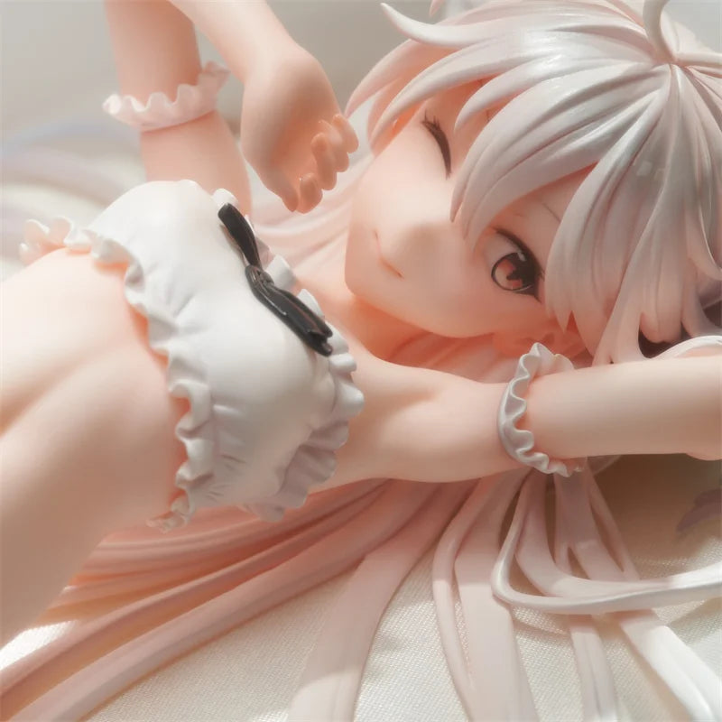Ssr Figure  1/7 Scale Kasugano Sora From 'The White Haired Girl Who Gets Up' Waking Up Sauce Painting Forest Action Figure Toy