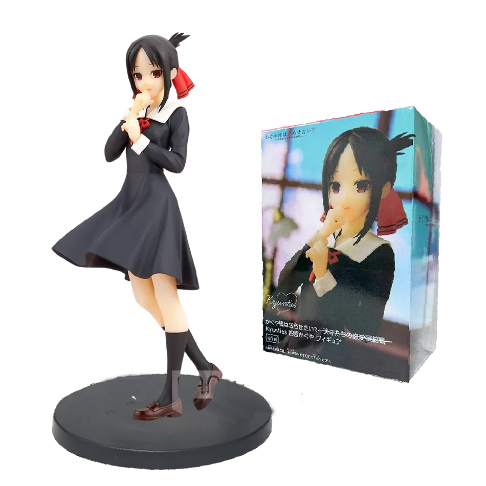 18cm Anime Figure Kaguya-sama: Love Is War‌ Fujiwara Chika Shinomiya Kaguya Kawaii Girl Action Figure Collectible Model Toy Gift