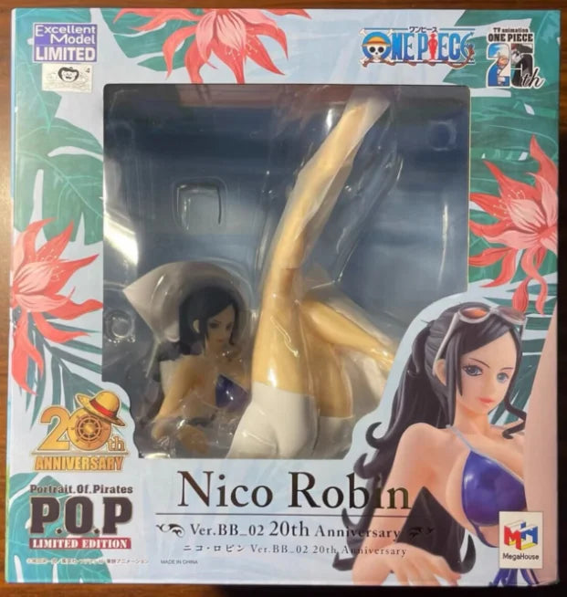 【UA】MegaHouse POP Neptun "Limited Edition" Nico Robin 20th Anniversary Animationsfigur Modell Spielzeug Geschenke