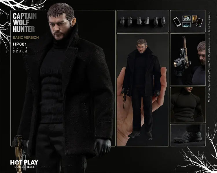 HOTP PLAY 1/12 HP001 Wolf Team Leader Actionfigur Captain Wolf Hunter Deluxe Version Figuren Modell Puppensammlung Statue Geschenk