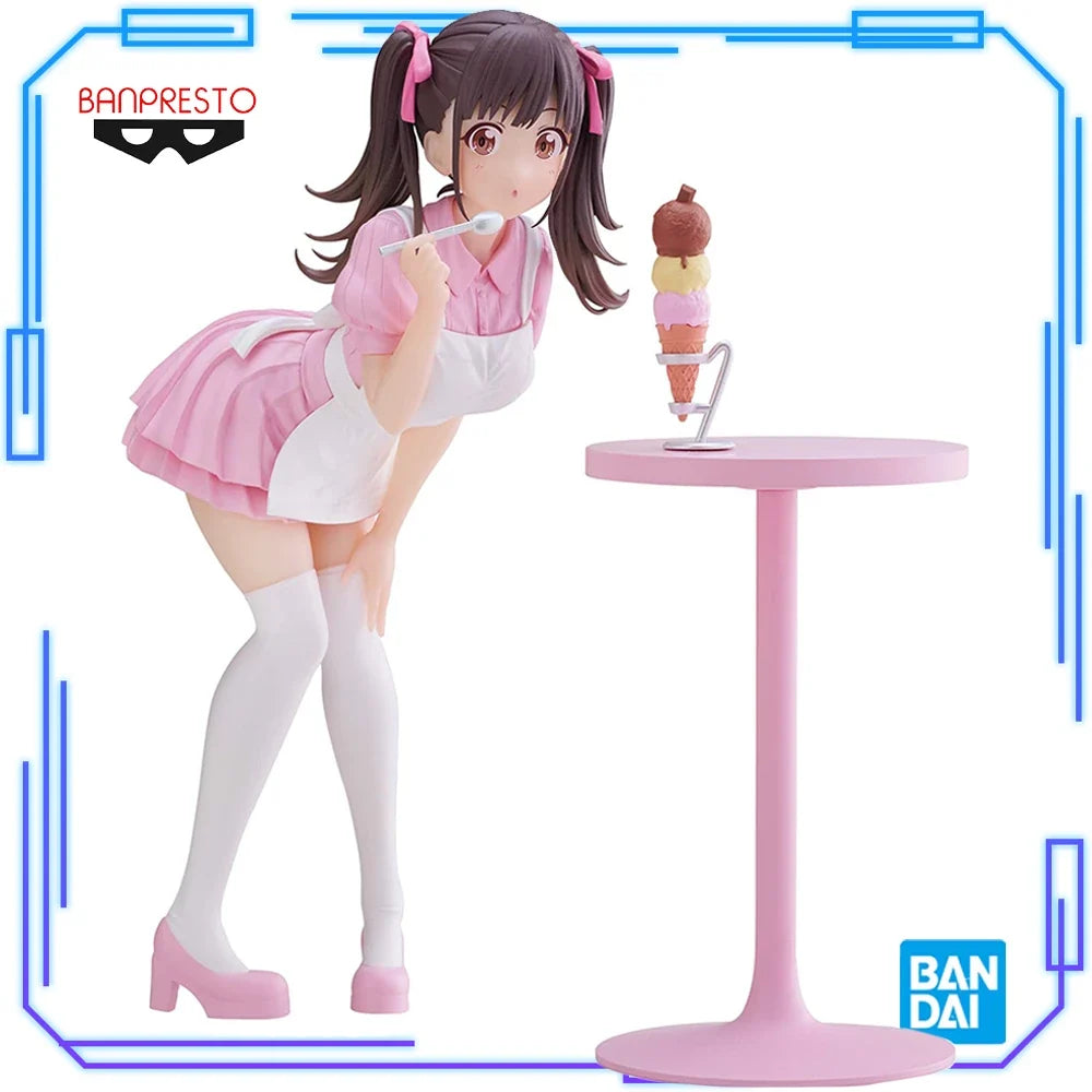 In Stock Bandai Original Genuine Banpresto THE IDOLM@STER: Shiny Colors Sonoda Chiyoko Espresto Sweetest Pose 17cm Model Figures