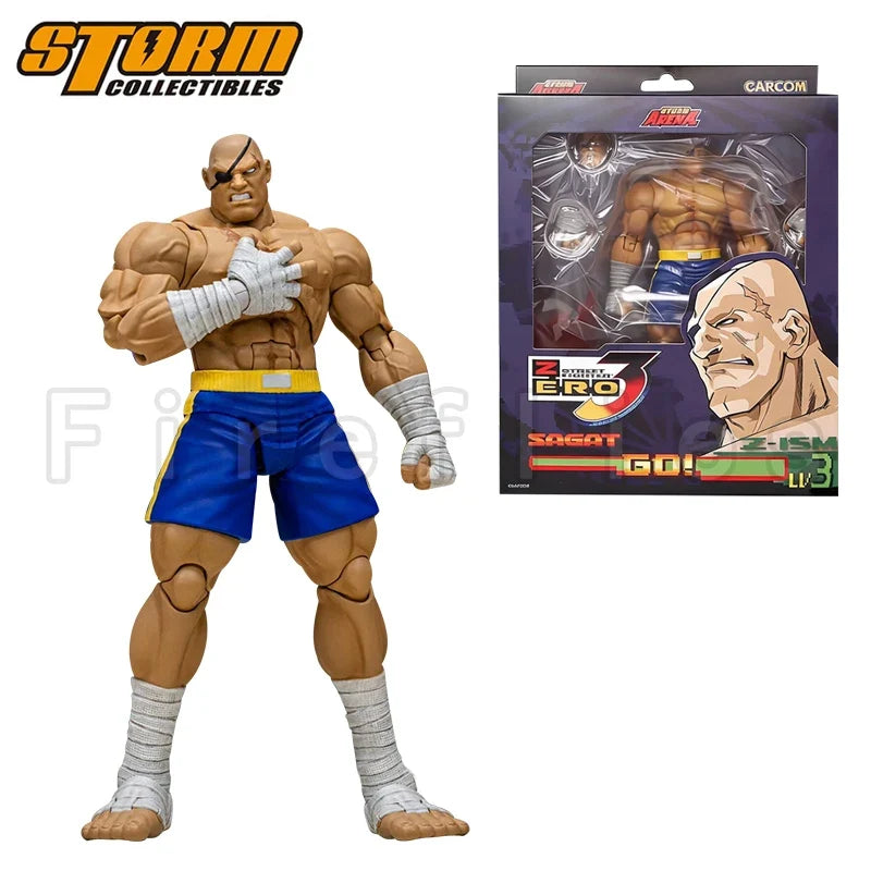 1/12 Storm Toys Collectibles Action Figure Street Fighter Zero 3 Storm Arena Sagat Model For Gift