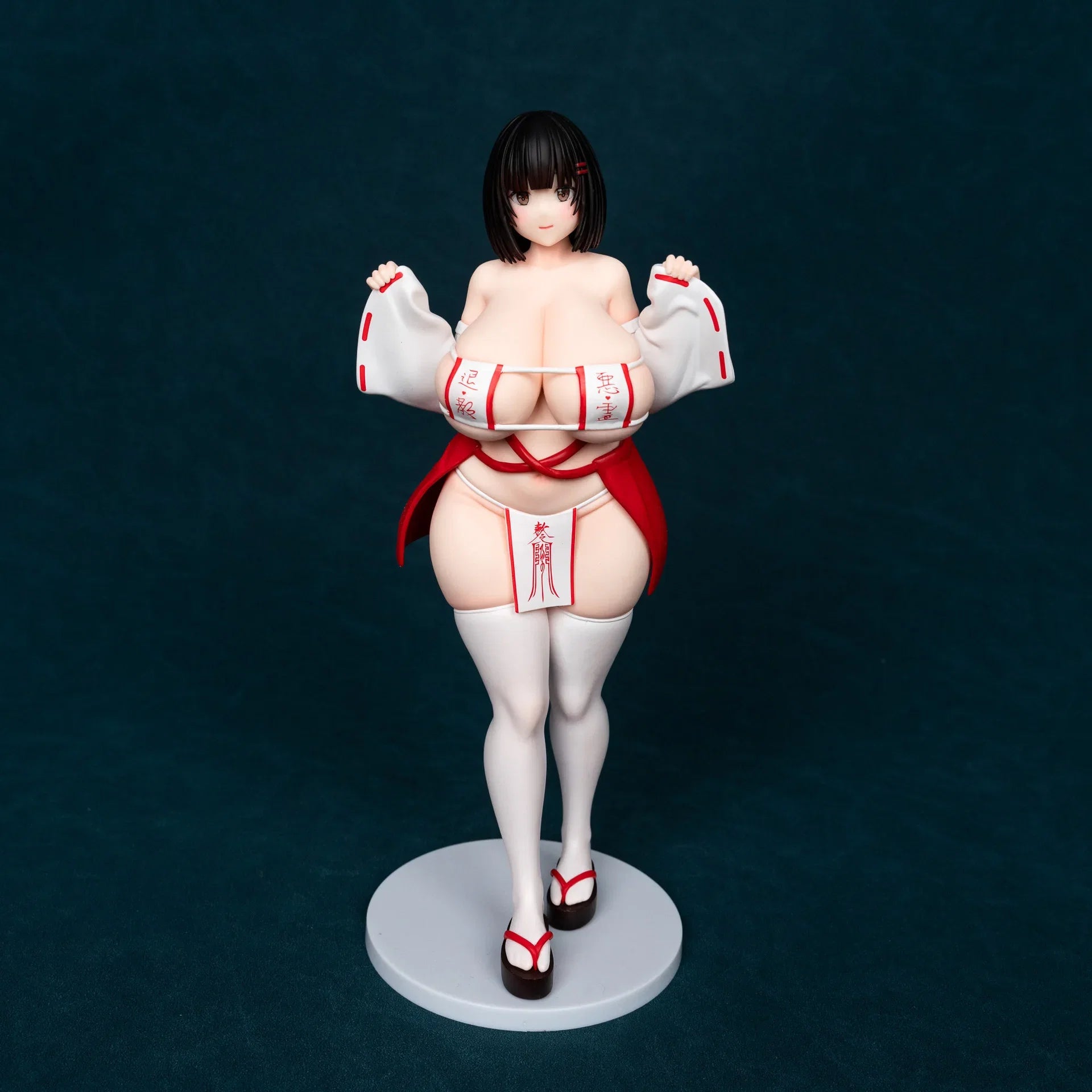 27cm KK Witch MIKO Plentiful Beautiful Girl GK Statue Anime Handmade Action Figures Desktop Case Decoration Ornament Gift