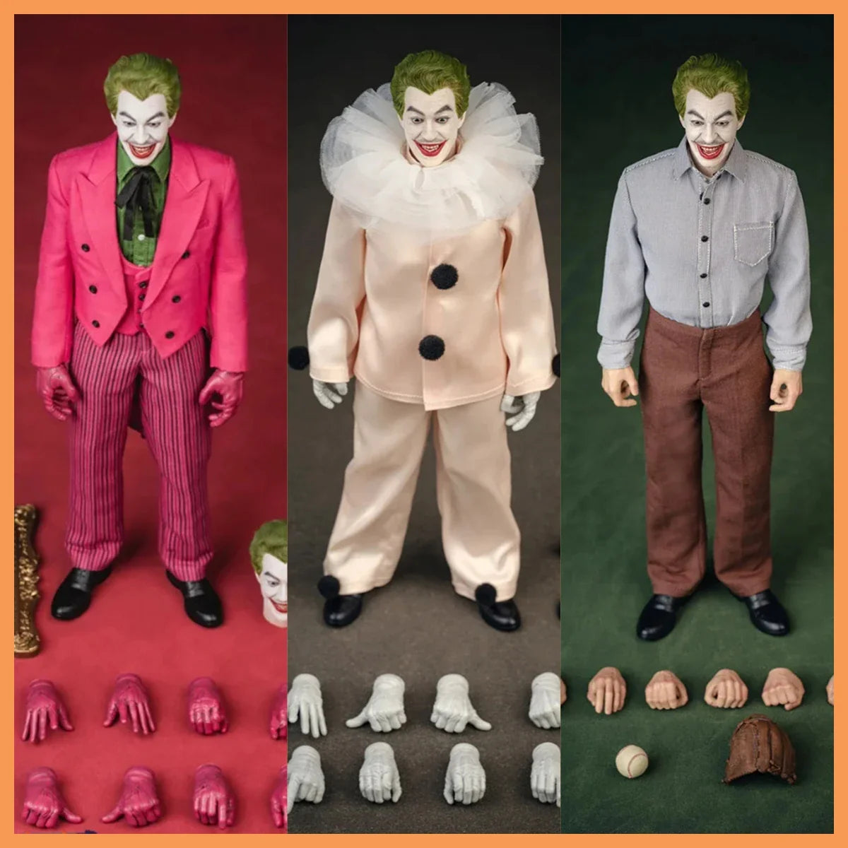 Vorrätig Mars Toys MAT013 1/6 Scale Prank Villain Pink Clown 1966 Männlicher Soldat Komplettset für 12'' Actionfiguren Modell Spielzeug