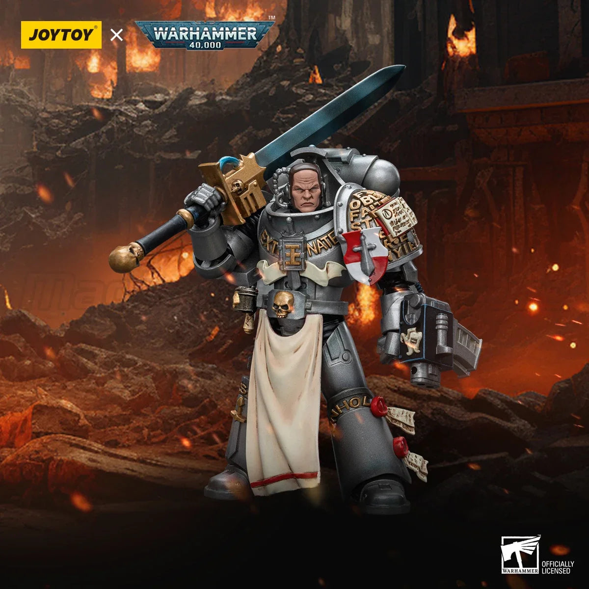 【MT】JOYTOY Warhammer 40K Grey Knights Strike Squad Justicar Model Toy  1/18 Action Figure