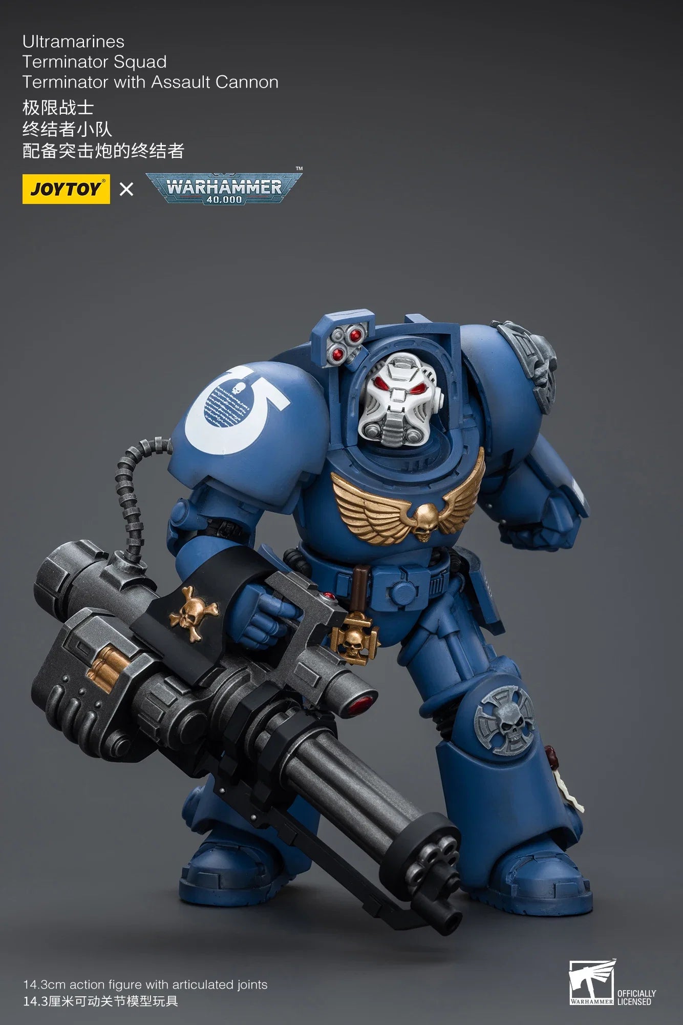 【In stock】JOYTOY WARHAMMER 40000 Terminator with Assault Cannon 1/18  Action Figures Collectibles Models Classic Anime Toys