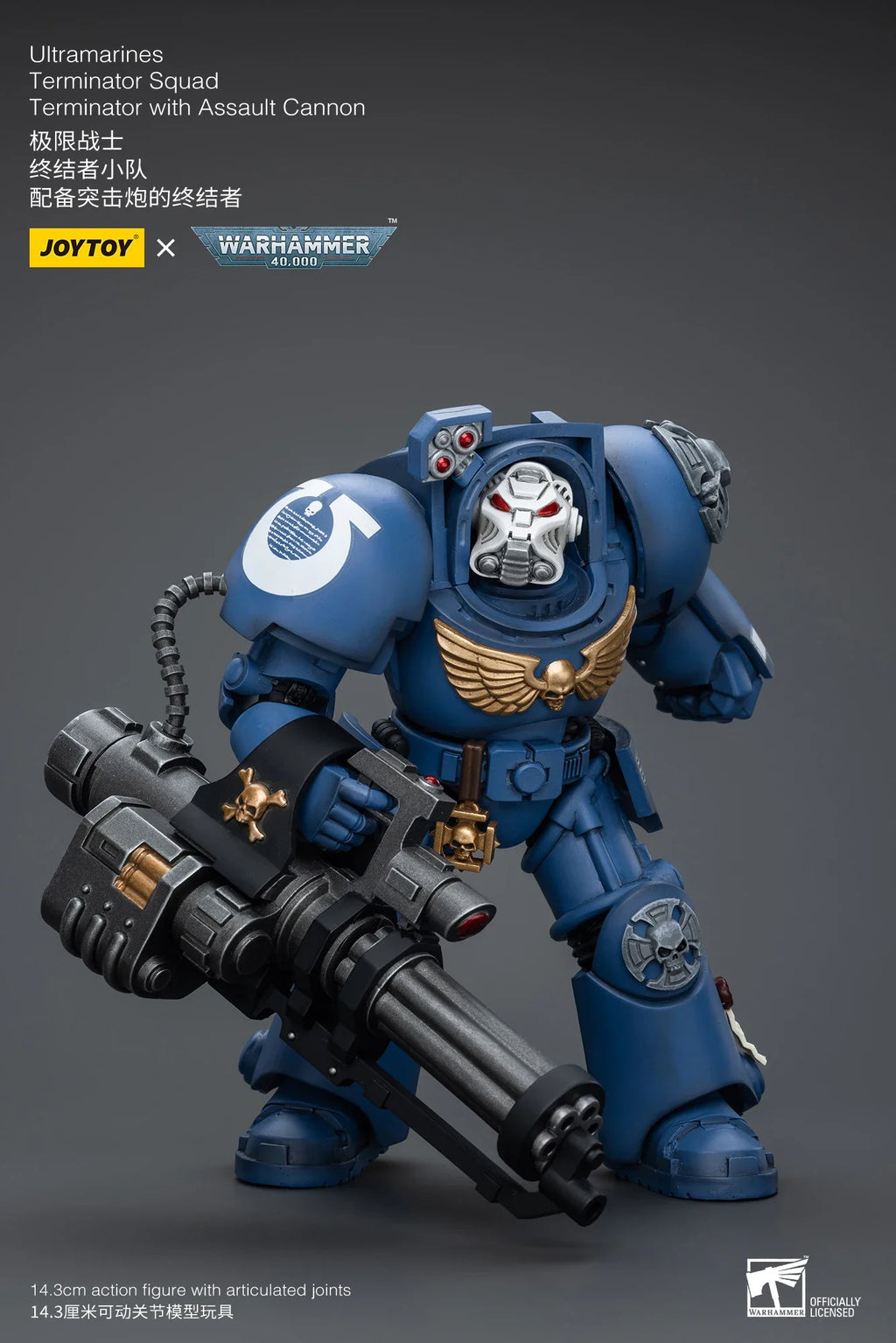【In stock】JOYTOY WARHAMMER 40000 Terminator with Assault Cannon 1/18  Action Figures Collectibles Models Classic Anime Toys