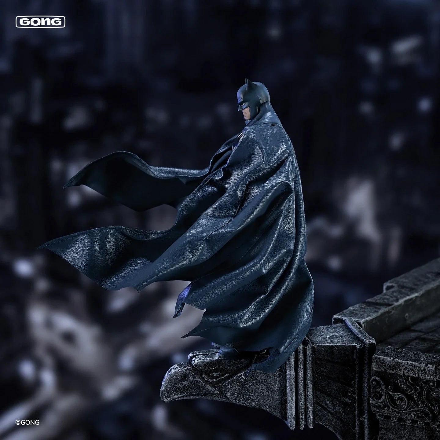 GONG DC Hush Batman 1/12 Action Figure Commoner People Movable Joints Doll Head Sculpture Comic Anime Collection Model Toys Gift