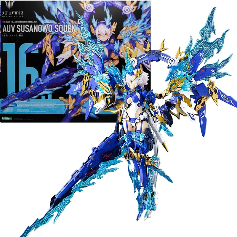 KOTOBUKIYA Original MEIGAMI DEVICE AUV SUSANOWO SOUE Anime Action Figure Assembly Model Toys Collectible Model Ornaments Gifts