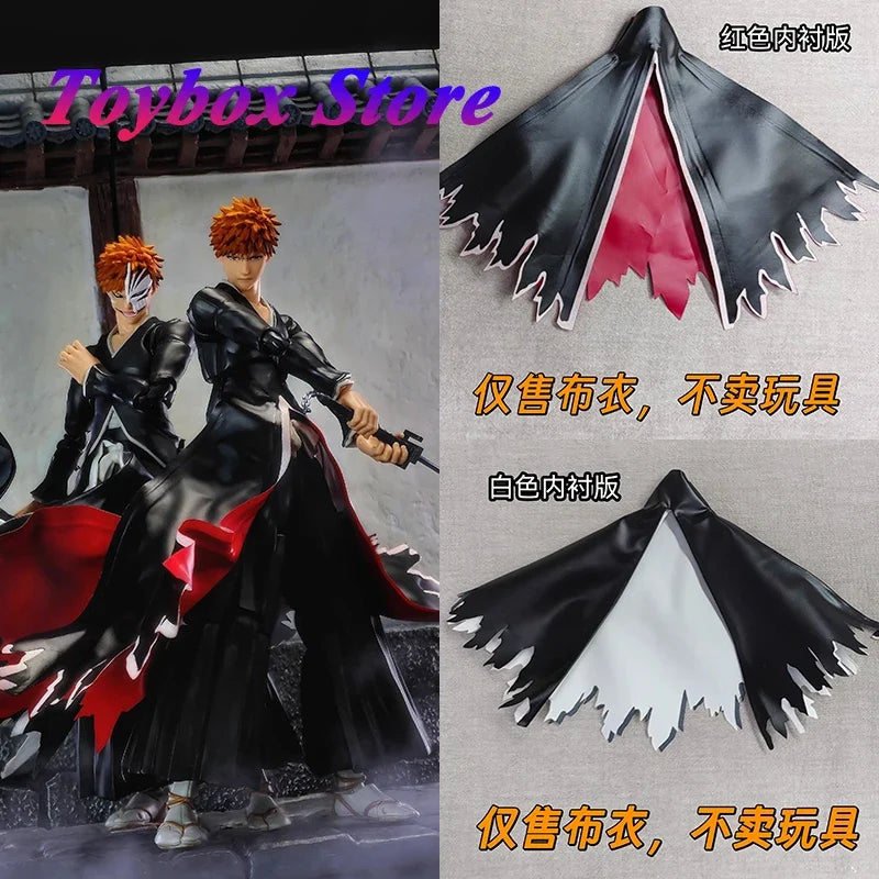 1/12 Kurosaki Ichigo Anime Man Soldier Inner Red White Hemline Cloth Toys Clothes Accessory For Shf Action Figure Decoration