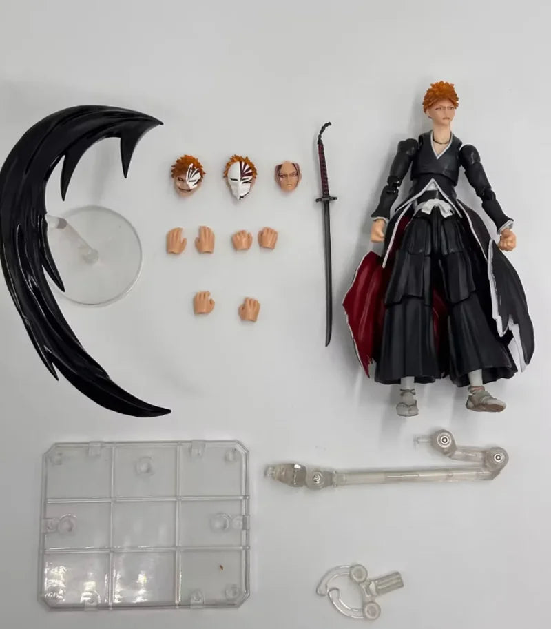 Presale Shf Bleach Ichigo Kurosaki -Getsugatensho- Anime Action Figure Collectible Model Toys Ornaments Gift Children