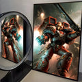 W-Warhammer Game 40K Poster Perfect Sticker Self Adhesive Art Designed for Home Dining Office Spaces