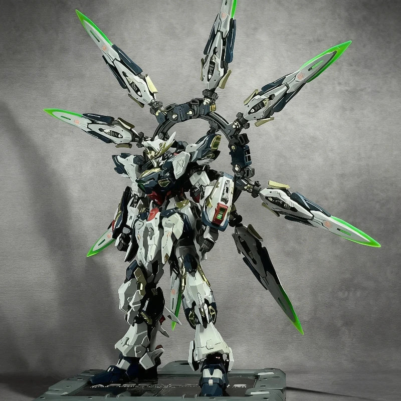 Vientiane Fusion 1/100 Apocalypse Mecha Model Kit Assembly Toy Action Figures Alloy Skeleton With Stand Desktop Decor Boy Gift